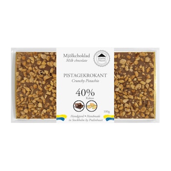 40% Choklad - Pistagekrokant (x 10st)