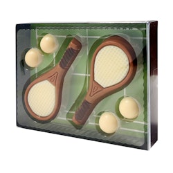 Chokladfigur - Tennis / Paddel 65g (x 8st)