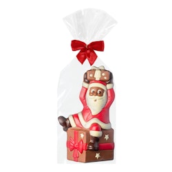 Chokladfigur - Santa on Present 300g (x 3st)