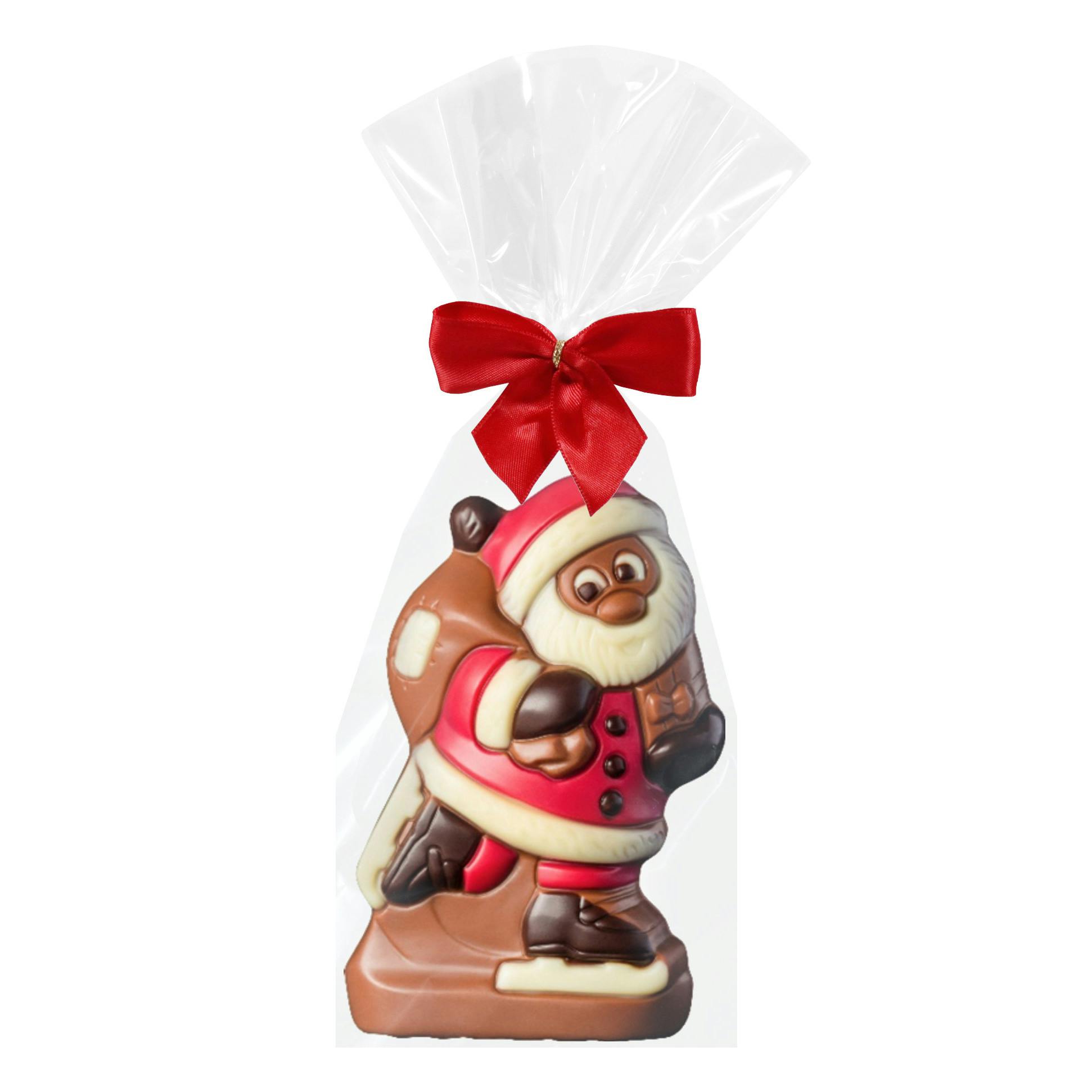 Chokladfigur - Santa on Skates 50g (x 12st)