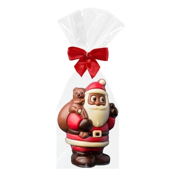 Chokladfigur - Santa with Bag & Teddy 75g (x 8st)