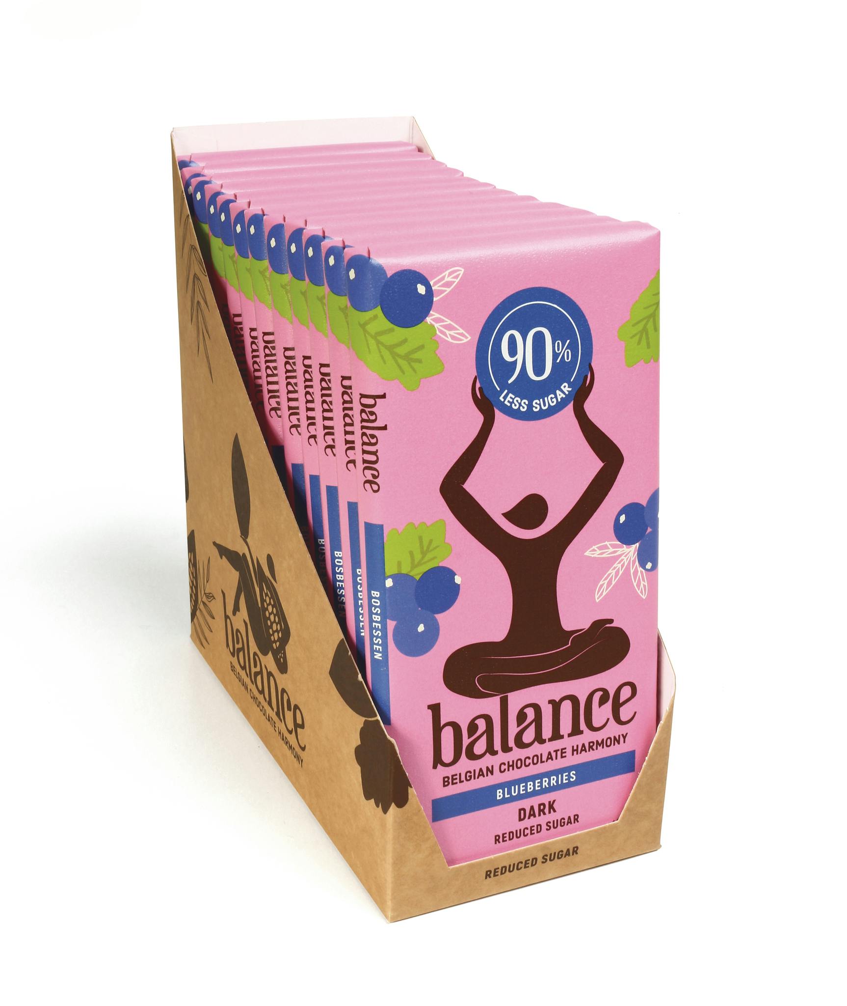 Balance Sockerfri Blåbär Mörk 100g (x 12st)