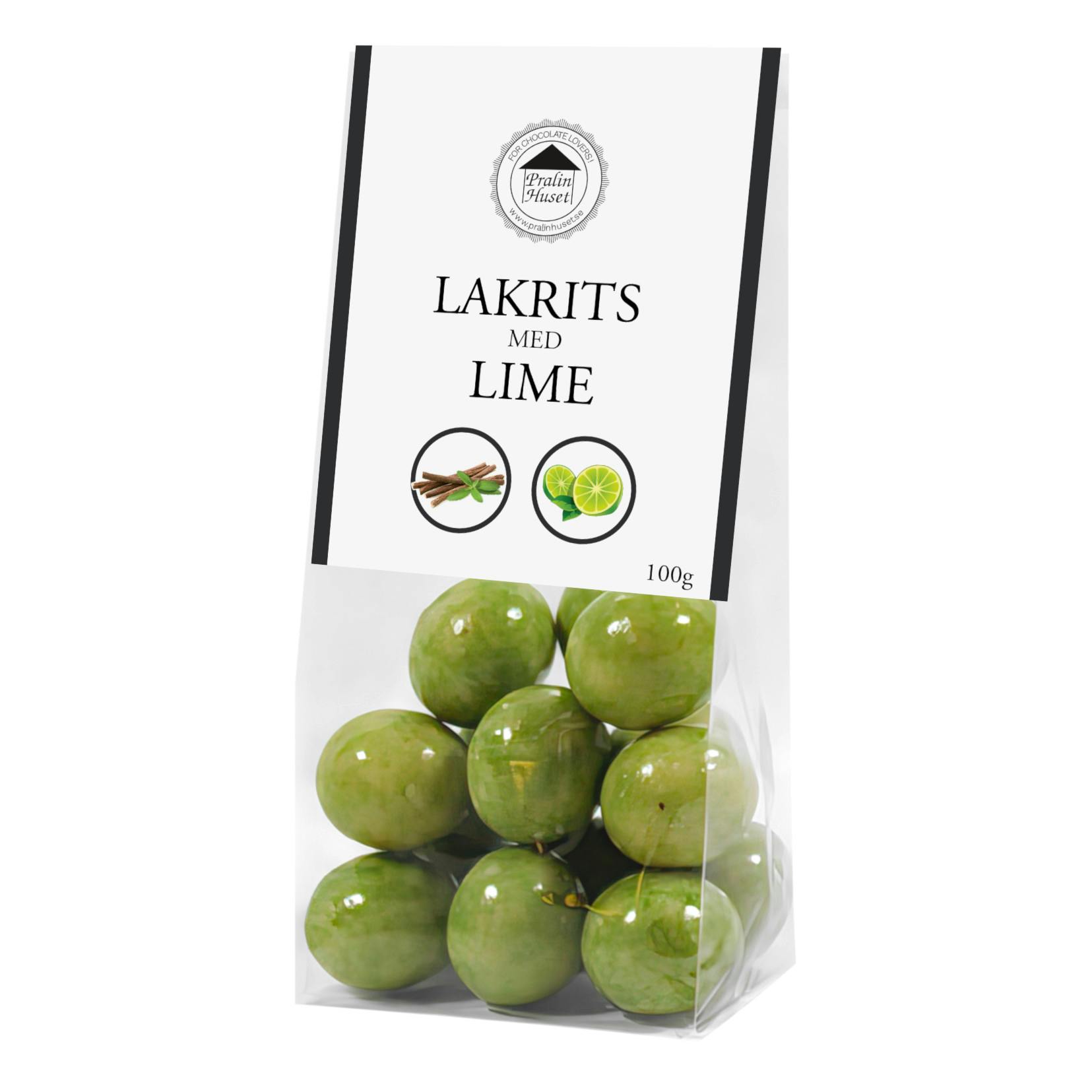 Lakritskulor - Lime 100g (x 7st)