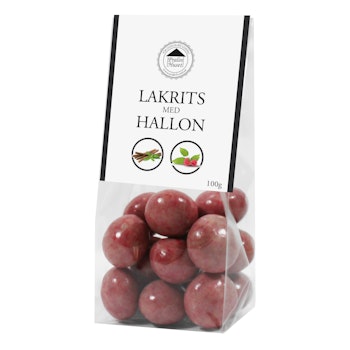 Lakritskulor - Hallon 100g (x 7st)