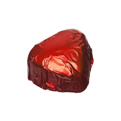 Pralin - Nougat Hjärtan i Rött Folie (x ca 72st 1 kg)