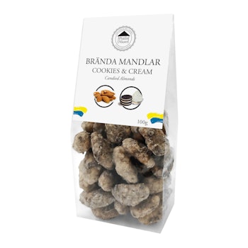 Brända Mandlar - Cookies & Cream 100g (x 10st)