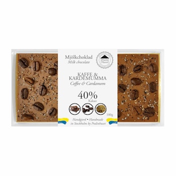 40% Choklad - Kaffe & Kardemumma 100g (x 10st)