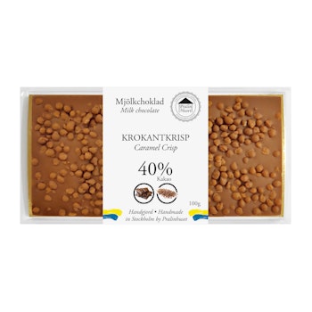 40% Choklad - Krokantkrisp 100g (x 10st)