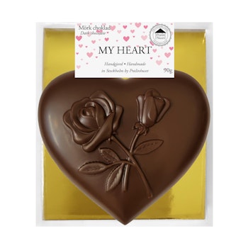 My Heart Chokladhjärta - Mörk 90g (x 8st)