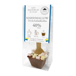 Drickchoklad - Ljus Rischoklad - Marshmallows 50g (x 15st)