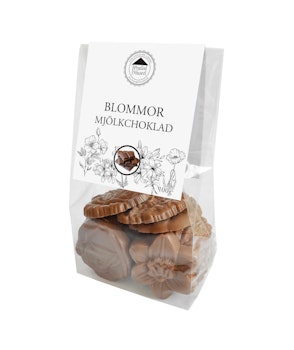 Chokladblommor Ljus Choklad 100g Påse (x 10st)