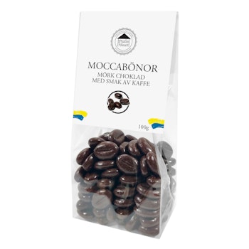 Moccabönor 70% Choklad 100g (x 10st)