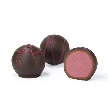 Pralin - Svart Vinbär Nougat Tryffel (x 40st)