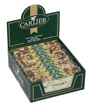 Carlier Nougat - PISTAGE Mandel & Hasselnötter 100g (x 24st KRT)