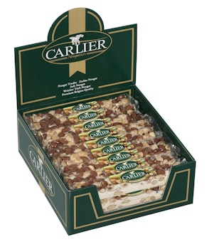 Carlier Nougat - CLASSIC Mandel & Hasselnötter 100g (x 24st KRT)
