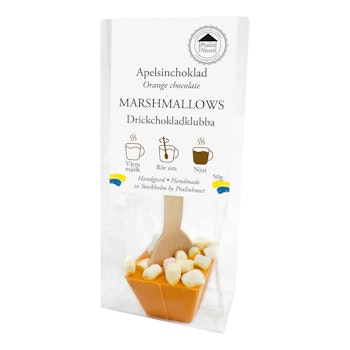 Drickchoklad - Apelsinchoklad - Marshmallows 50g (x 15st)