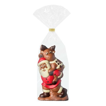 Chokladfigur - Santa carries Elk 225g (x 4st)