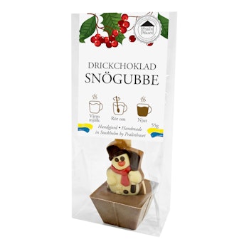 Drickchoklad - 40% Choklad - Snögubbe 55g (x 15st)