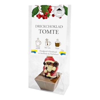 Drickchoklad - 40% Choklad - Tomte 55g (x 15st)