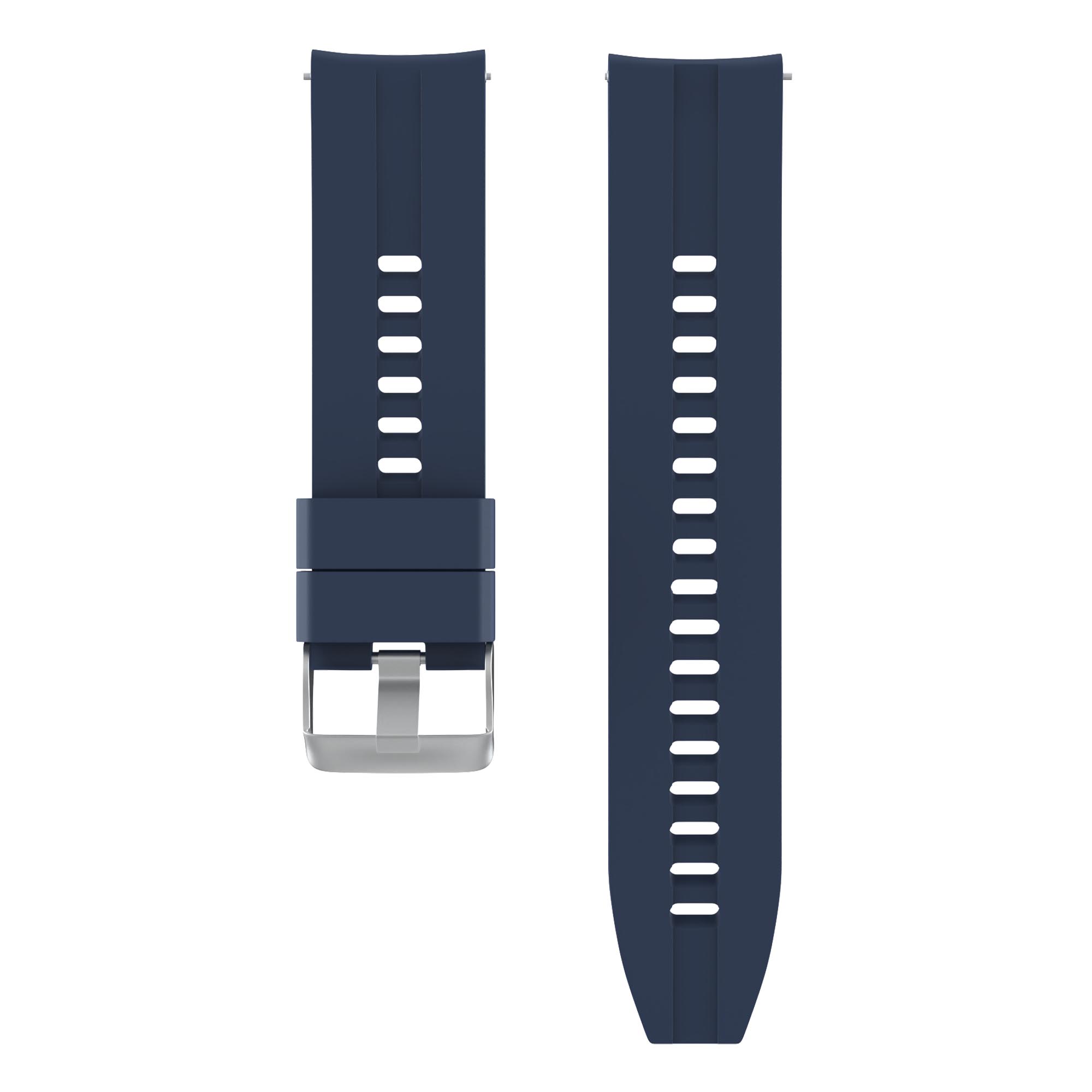 Silikonarmband Till Smartwatch 22mm Universal - Mörkblå