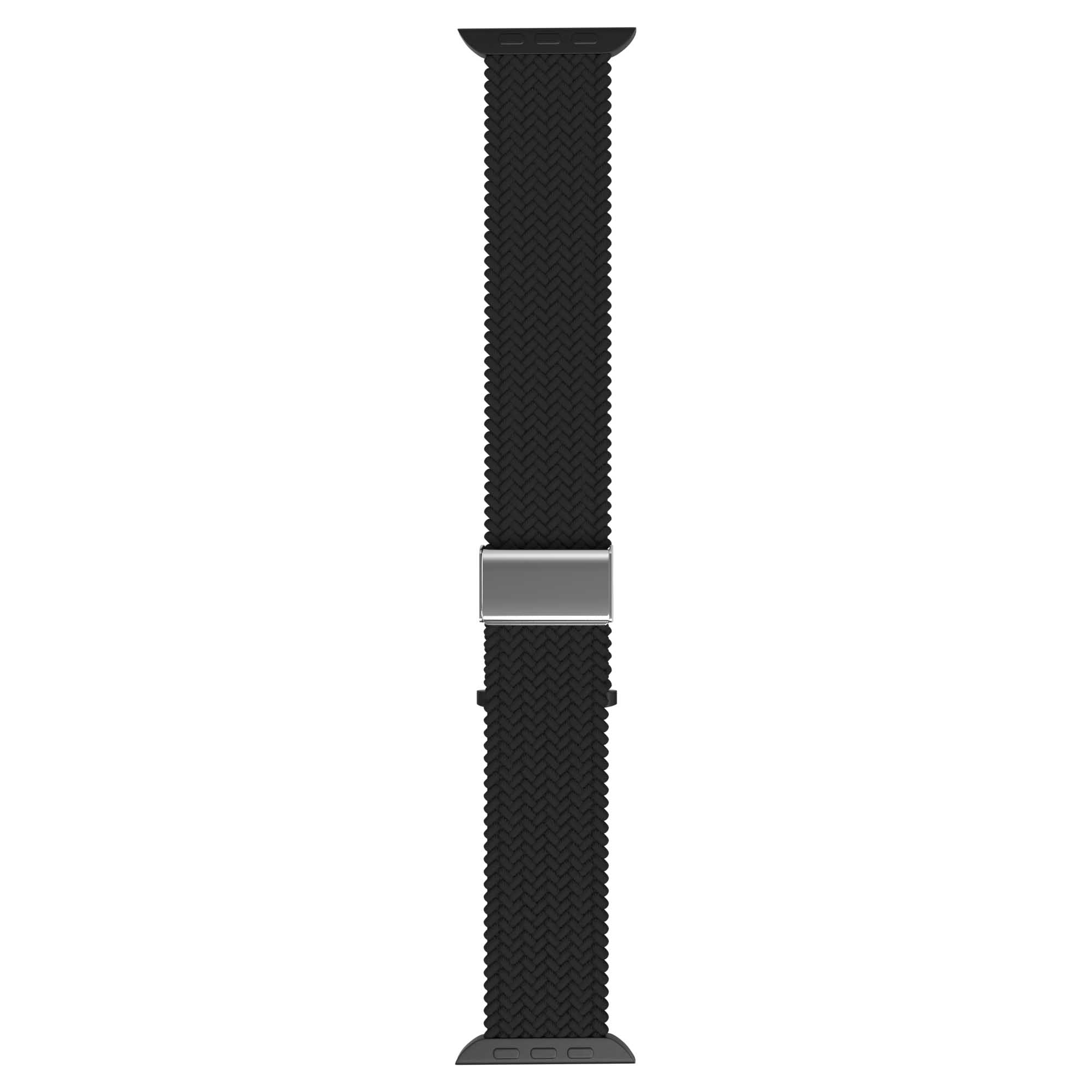 Flätat Nylonarmband Till Apple Watch - Svart