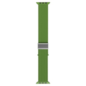 Flätat Nylonarmband Till Apple Watch - Grön