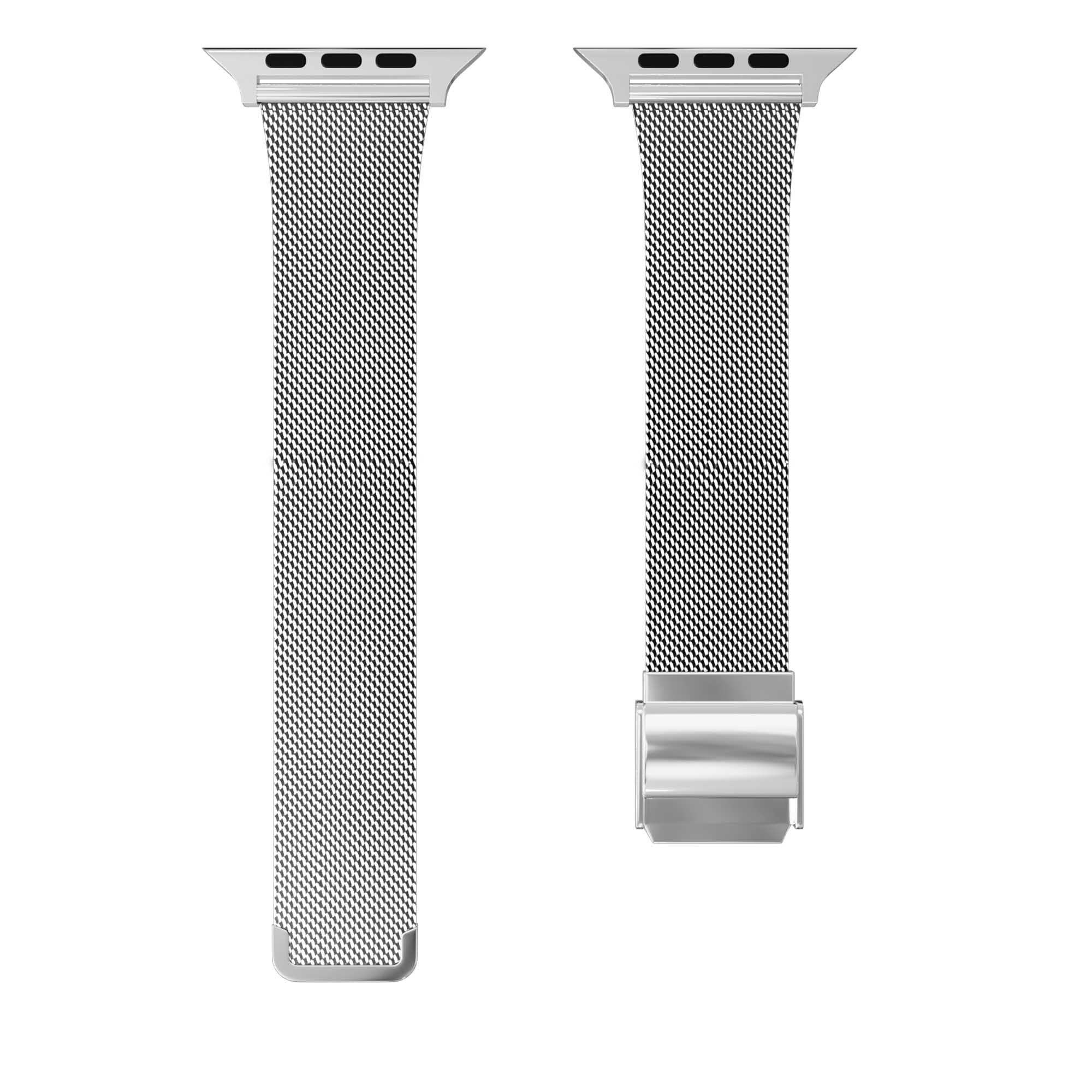 Lyxigt Milanese Mesharmband Till Apple Watch - Silver