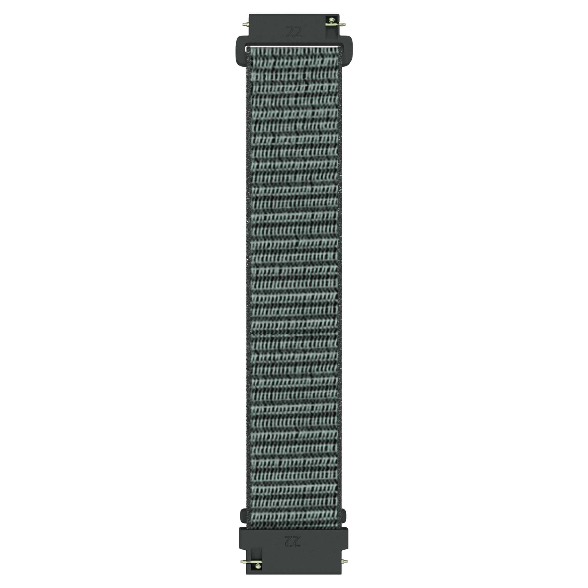Armband För Smartwatch 20mm Nylon - Grå