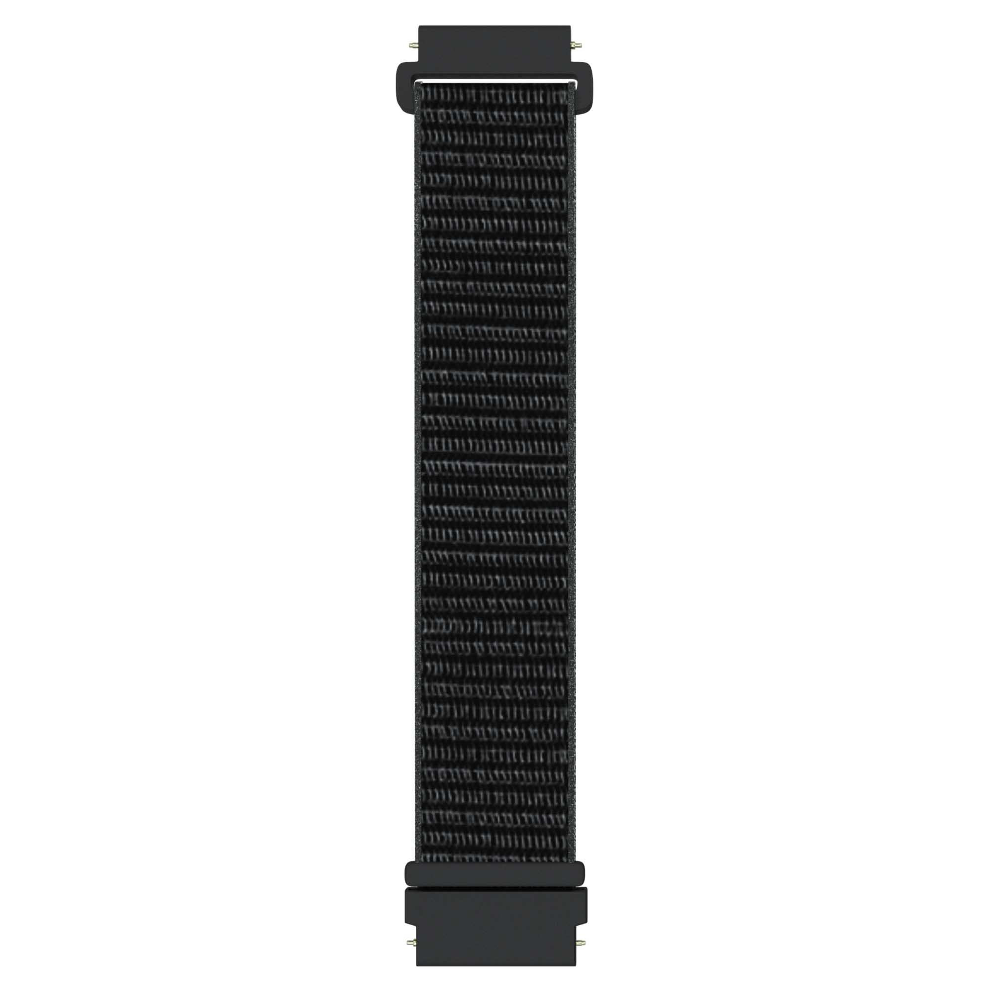 Armband För Smartwatch 20mm Nylon - Svart
