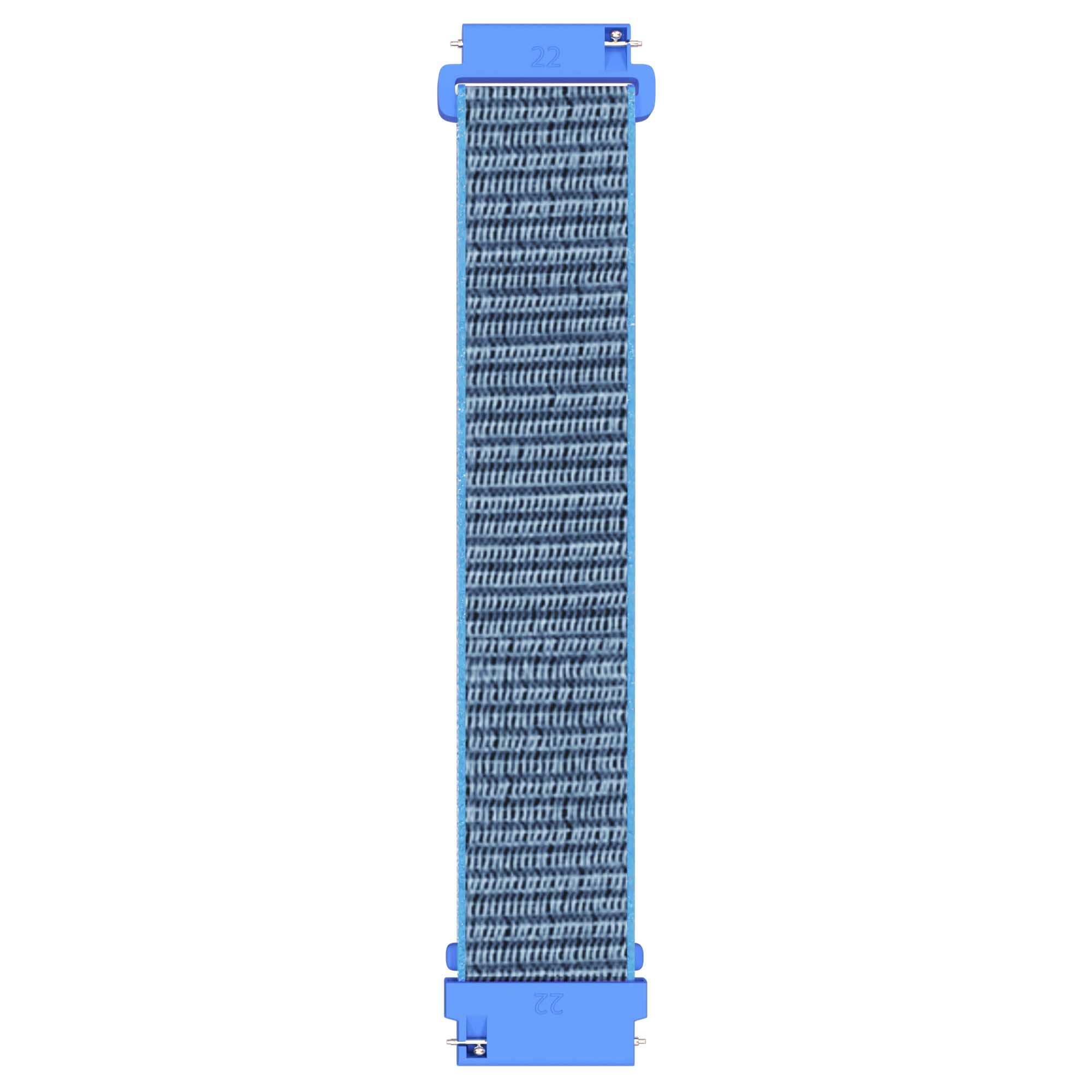 Armband För Smartwatch 20mm Nylon - Ljusblå