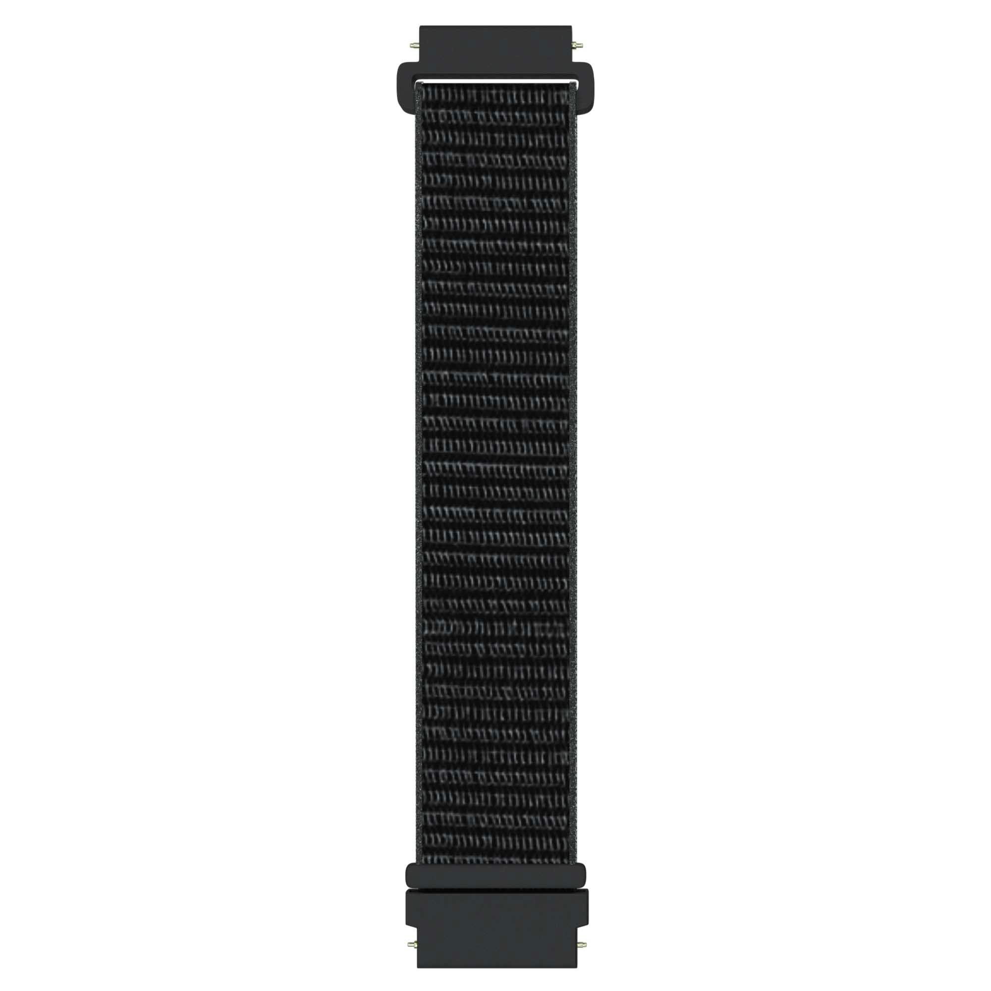 Armband För Smartwatch 22mm Nylon - Svart