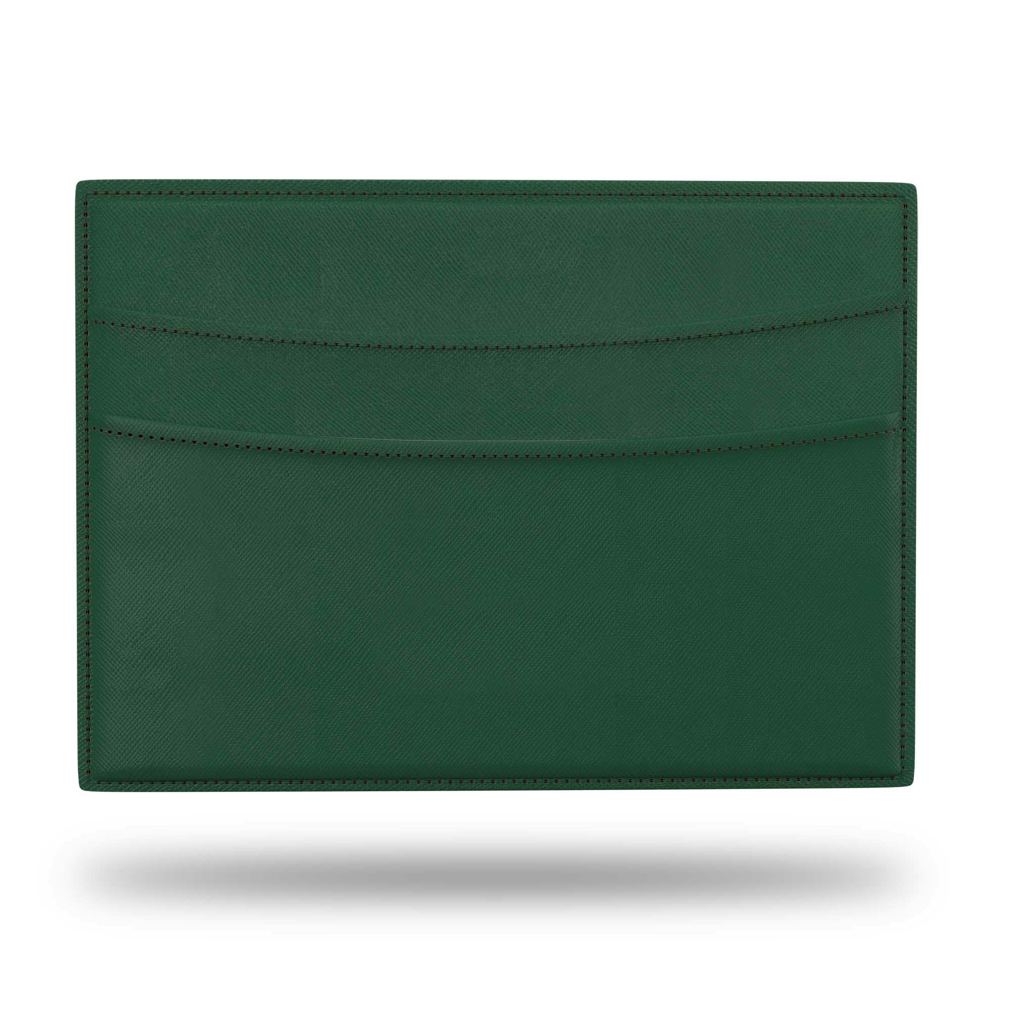 Exklusiv Wriston Korthållare Saffiano Läder - Grön