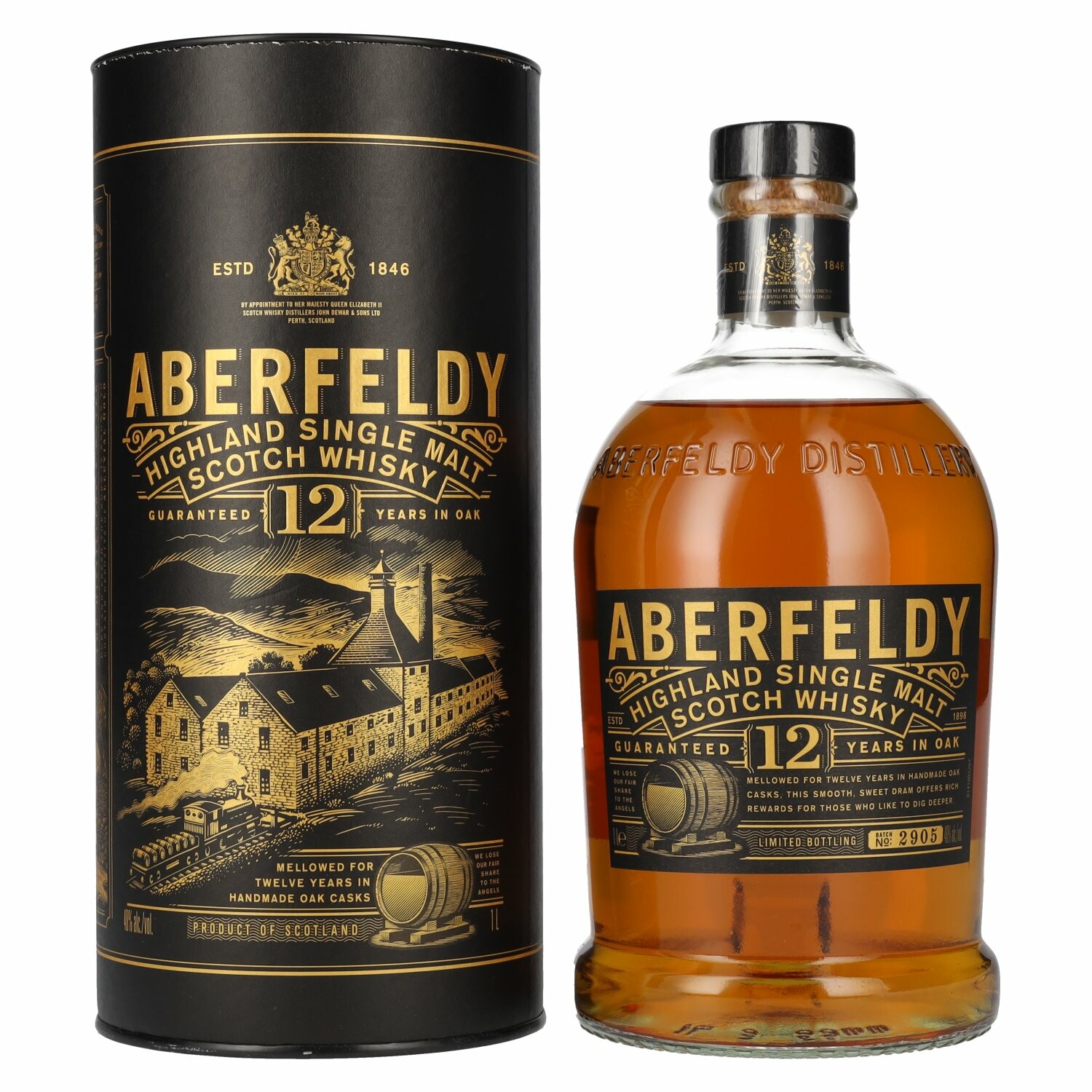 Aberfeldy 12 Years Old Highland Single Malt 40% Vol. 1l in Giftbox