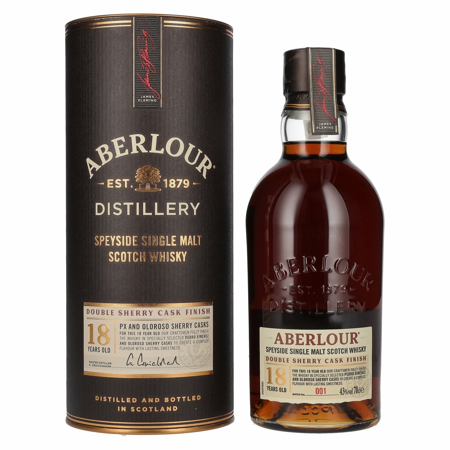 Aberlour 18 Years Old Double Sherry Cask Finish 43% Vol. 0,7l in Giftbox