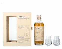 Arran 10 Years Old Single Malt 46% Vol. 0,7l in Giftbox with 2 glasses
