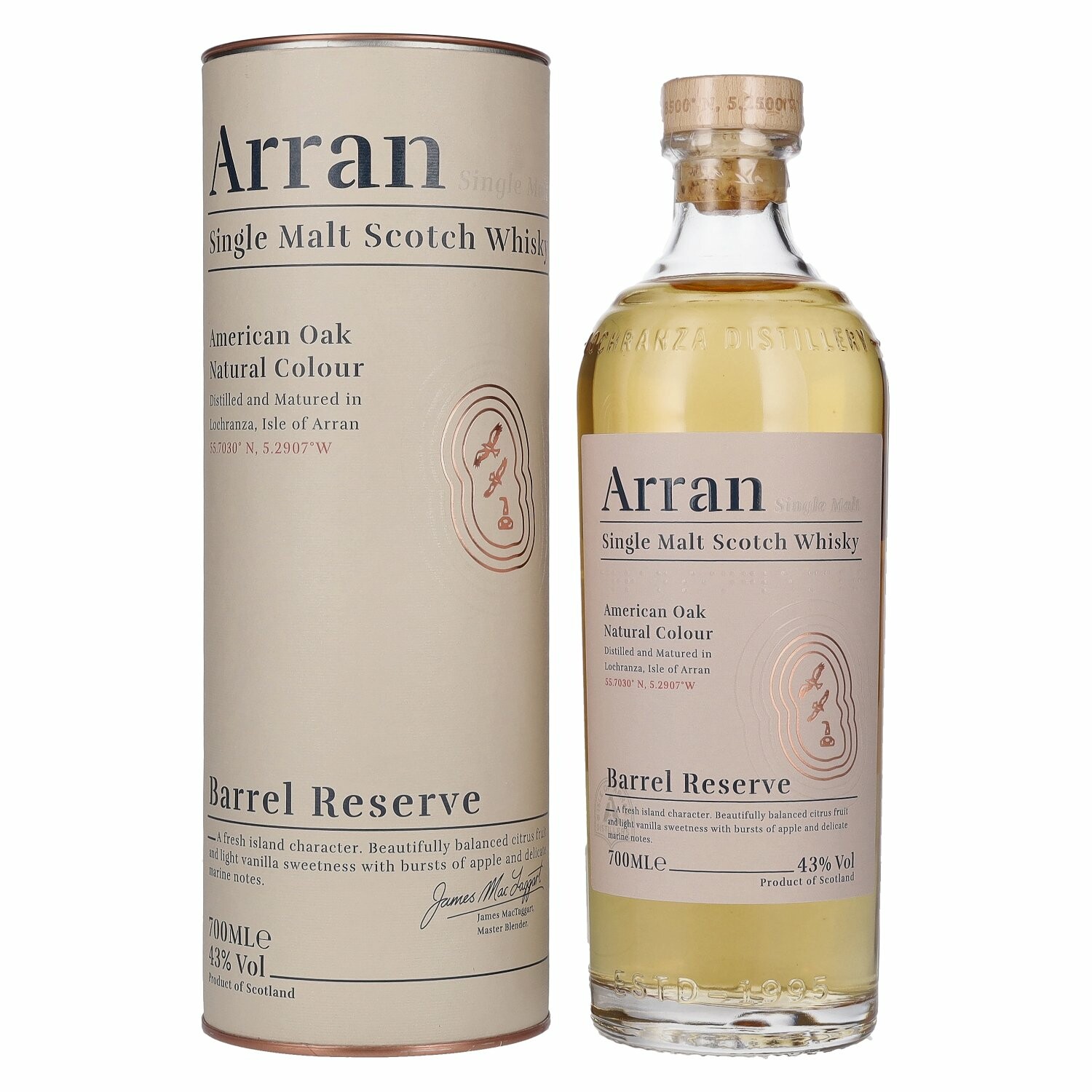Arran Single Malt American Oak BARREL RESERVE 43% Vol. 0,7l in Giftbox
