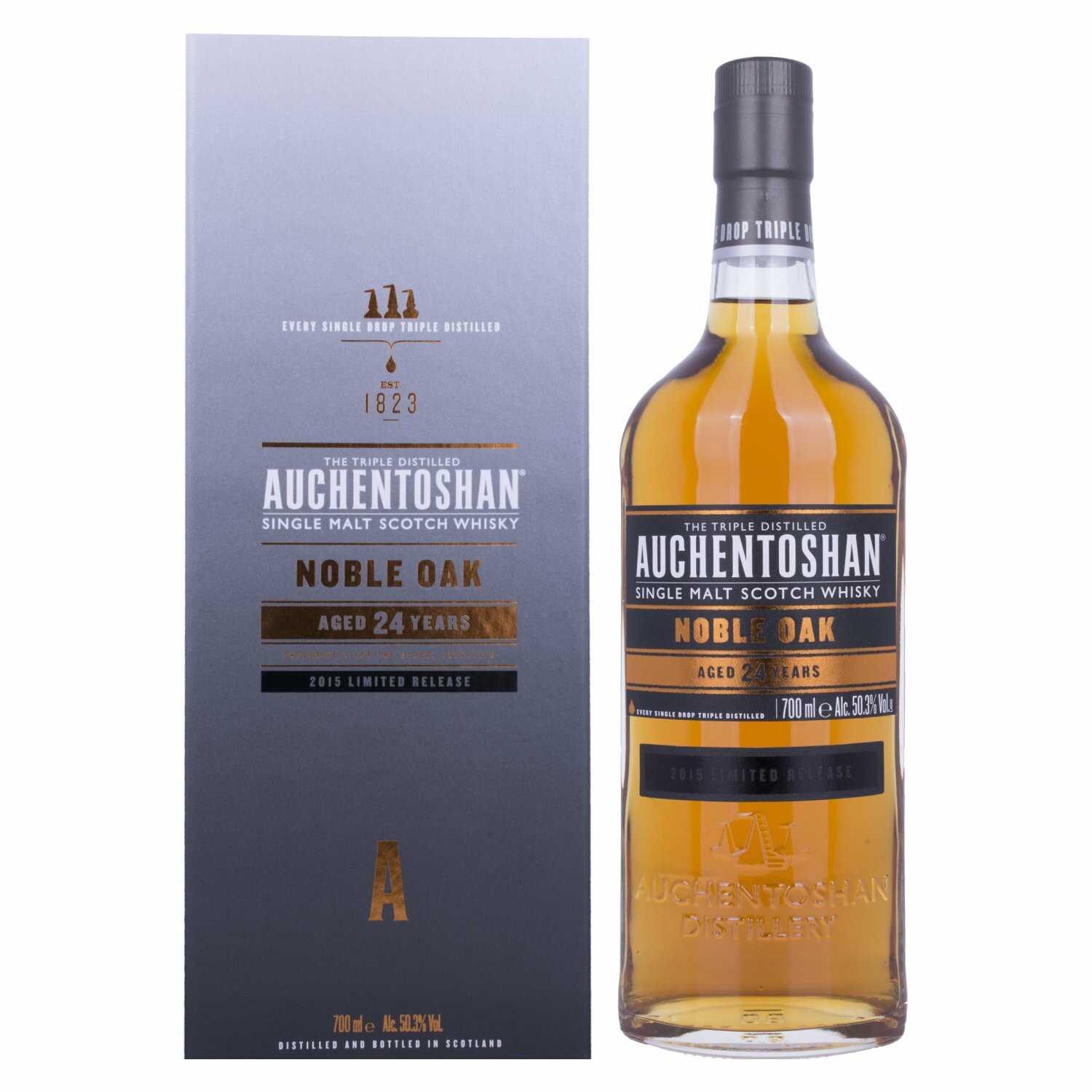 Auchentoshan 24 Years Old NOBLE OAK Limited Release 2015 50,3% Vol. 0,7l in Giftbox