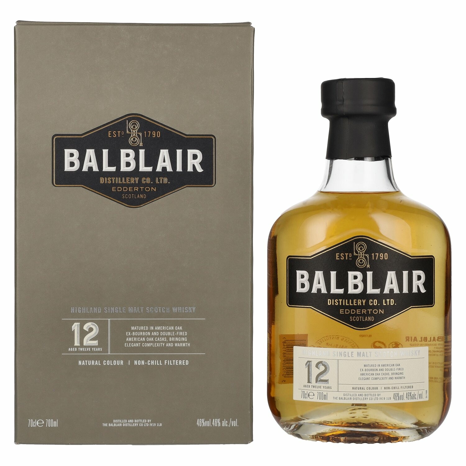 Balblair 12 Years Old Highland Single Malt 46% Vol. 0,7l in Giftbox