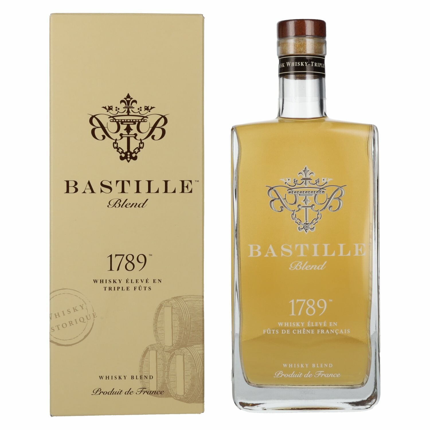 Bastille 1789 Hand-Crafted Blended Whisky 40% Vol. 0,7l in Giftbox