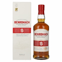 Benromach 15 Years Old Speyside Single Malt - New Design 43% Vol. 0,7l in Giftbox