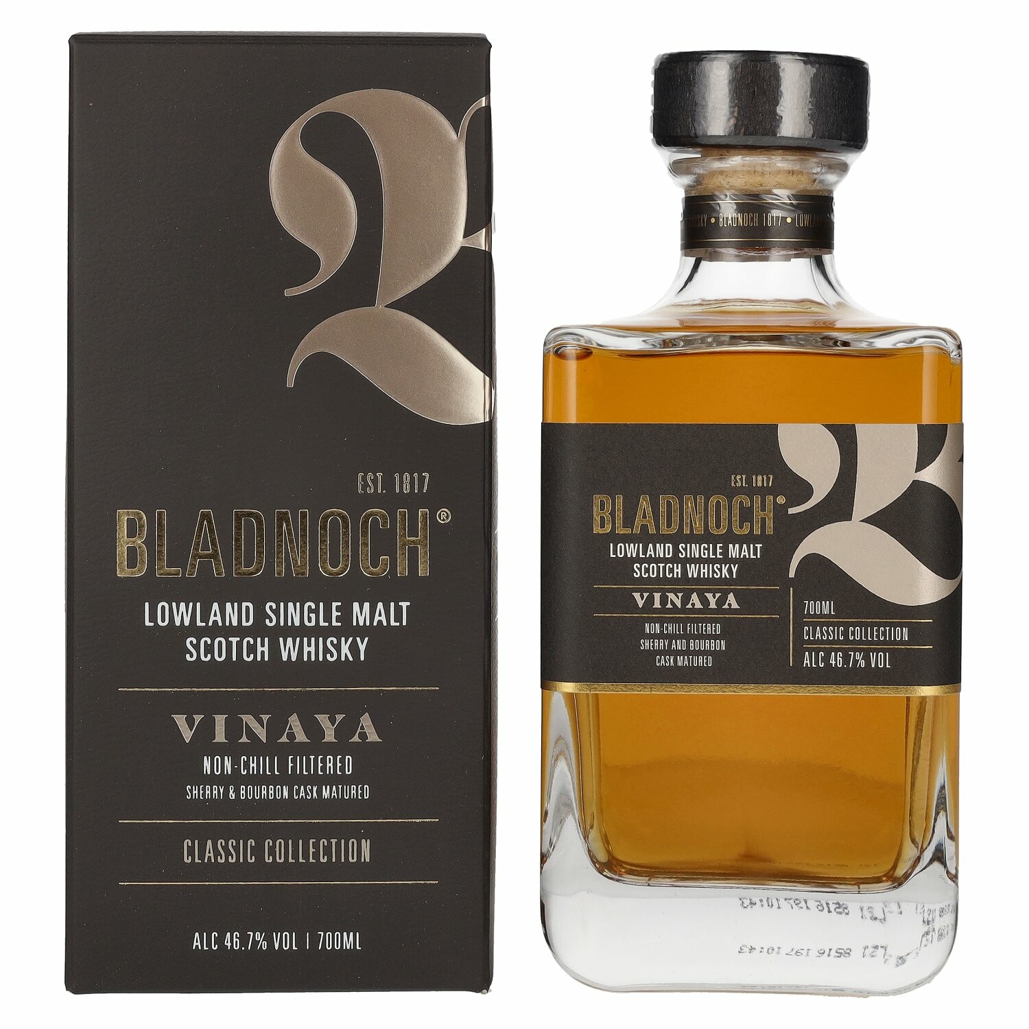 Bladnoch VINAYA Lowland Single Malt Scotch Whisky 46,7% Vol. 0,7l in Giftbox