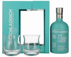 Bruichladdich THE CLASSIC LADDIE Scottish Barley Unpeated Islay Single Malt 50% Vol. 0,7l in Giftbox with 2 glasses