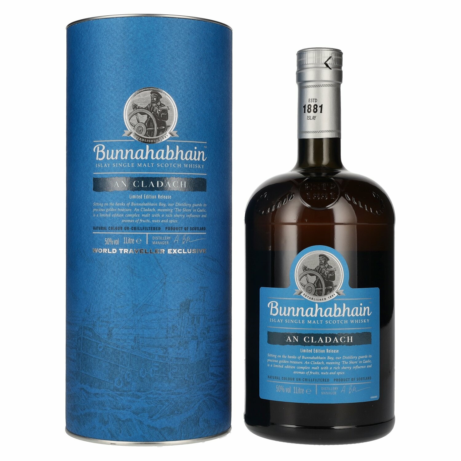 Bunnahabhain AN CLADACH Islay Single Malt Scotch Whisky 50% Vol. 1l in Giftbox