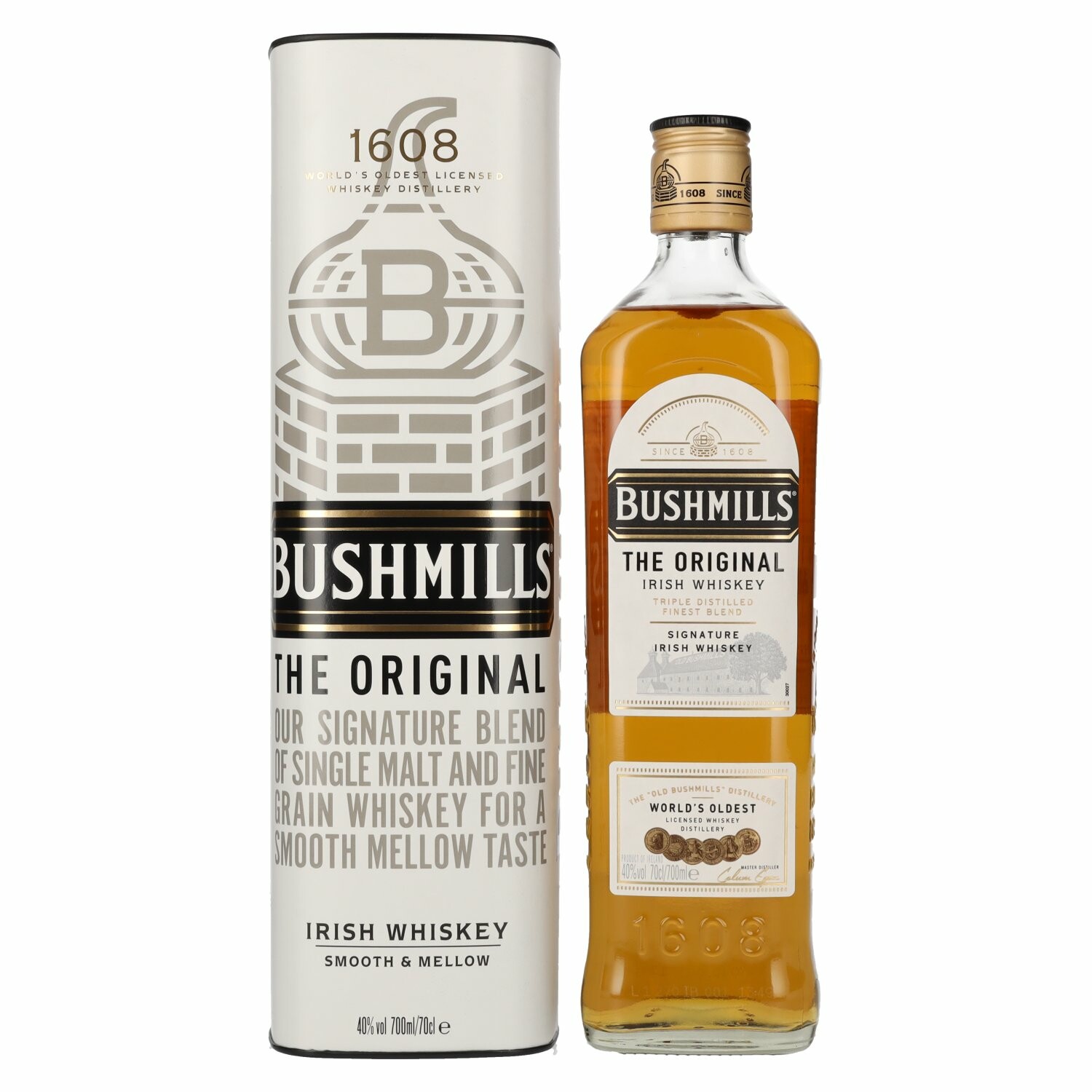 Bushmills Triple Distilled Original Irish Whiskey 40% Vol. 0,7l in Giftbox
