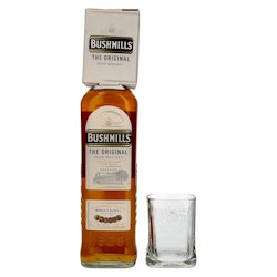 Bushmills Triple Distilled Original Irish Whiskey 40% Vol. 1l with glass