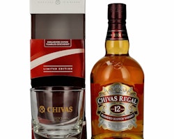 Chivas Regal 12 Years Old Blended Scotch Whisky 40% Vol. 0,7l in Giftbox with glass