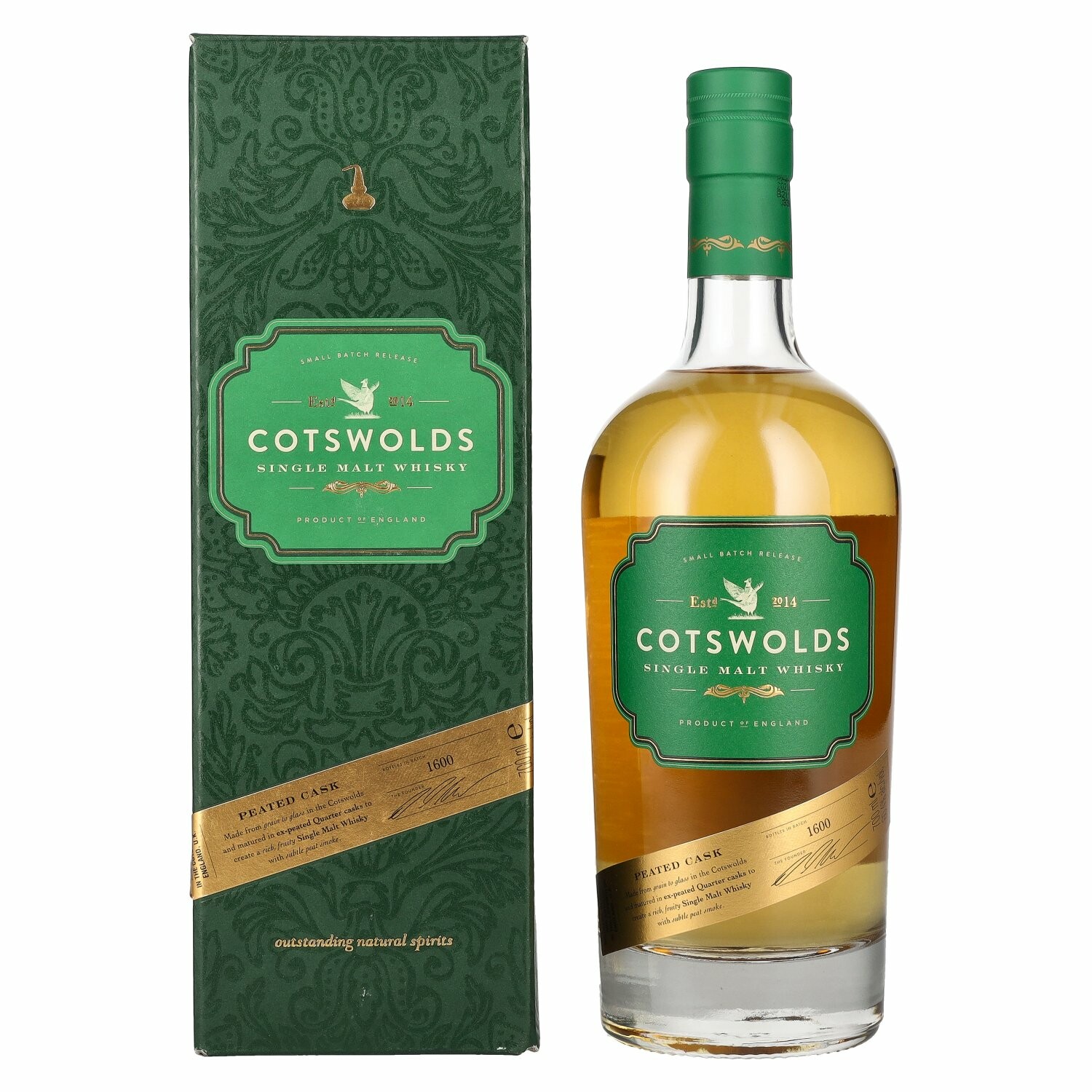 Cotswolds PEATED CASK Single Malt Whisky 60,4% Vol. 0,7l in Giftbox
