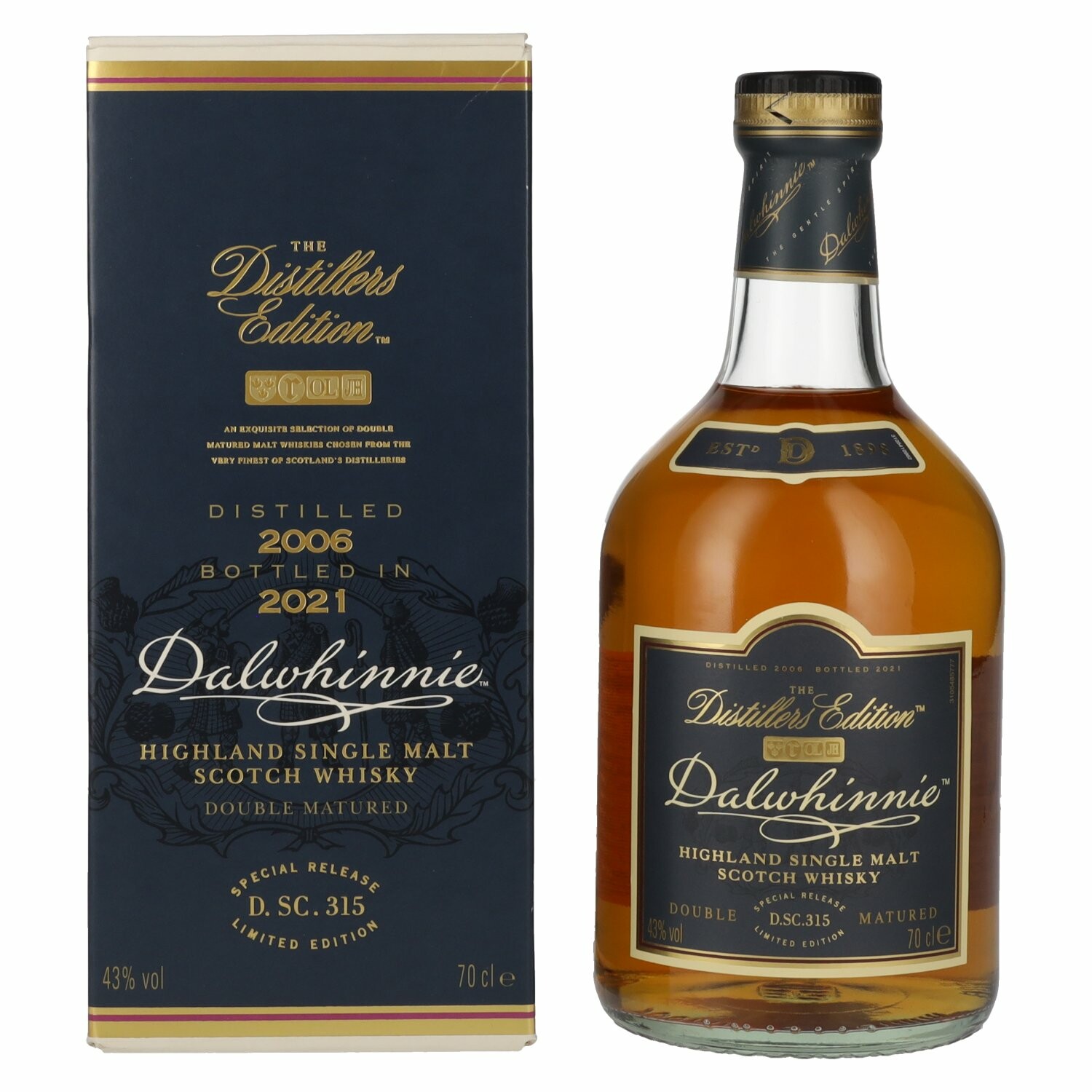 Dalwhinnie The Distillers Edition 2021 Double Matured 2006 43% Vol. 0,7l in Giftbox