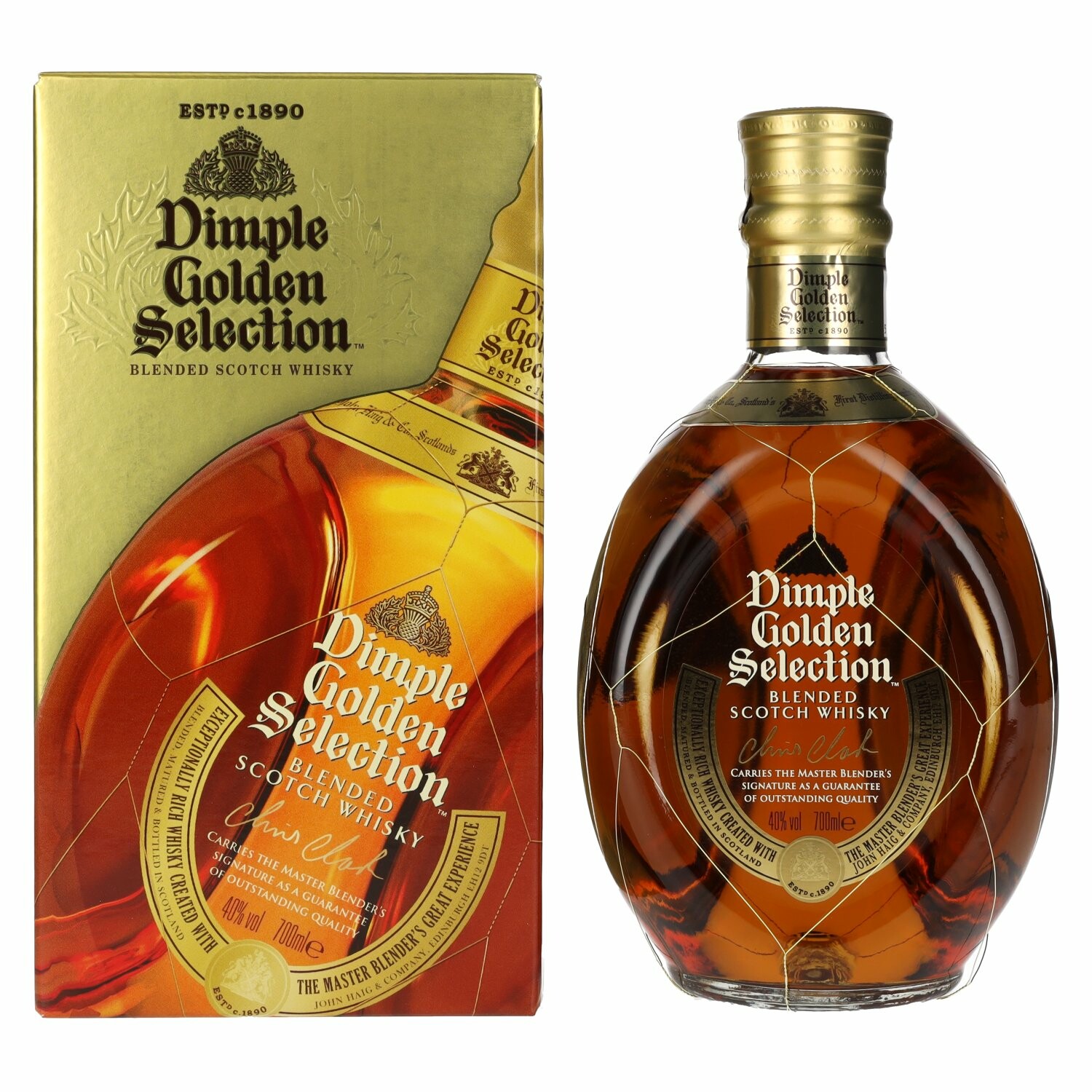 Dimple GOLDEN SELECTION Blended Scotch Whisky 40% Vol. 0,7l in Giftbox