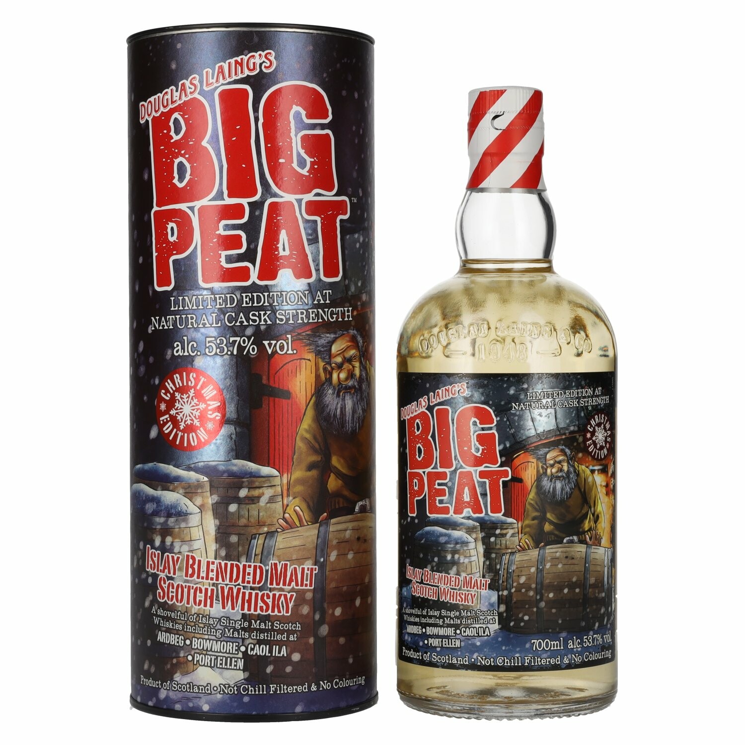 Douglas Laing BIG PEAT Limited Christmas Edition 2019 53,7% Vol. 0,7l in Giftbox